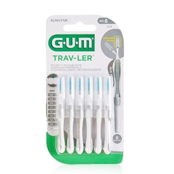 Gum Traveler 1618 Cepillo Interdental 6 Uds