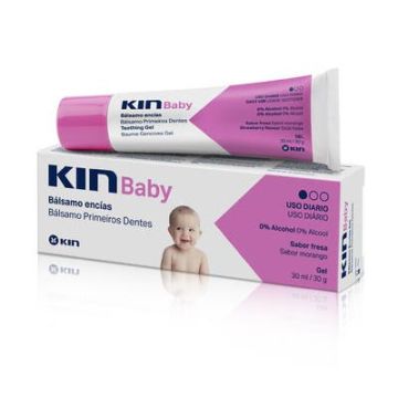 Kin Baby balsamo encias gel sabor fresa 30ml