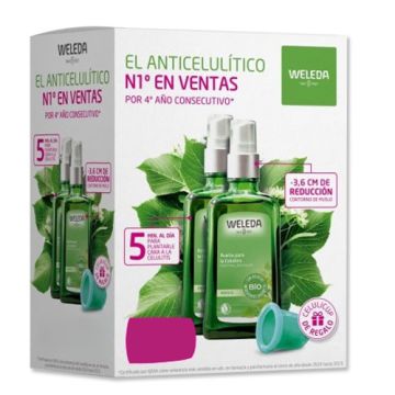 Weleda Aceite de Abedul Anticelulitico Spray Duplo 2x100ml + Celulicup