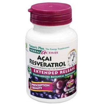 Natures Plus Acai Resveratrol Antioxidante 30Comp