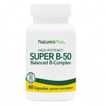 Natures Plus SuperB-50 Complex Vitamina B 60Caps