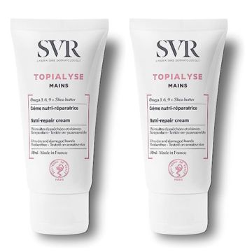 SVR Topialyse Crema de Manos Nutri-Reparadora Duplo 2x50ml