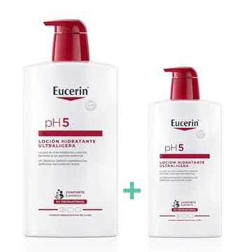 Eucerin PH5 Locion Hidratante Ultraligera Piel Sensible 1L +400ml
