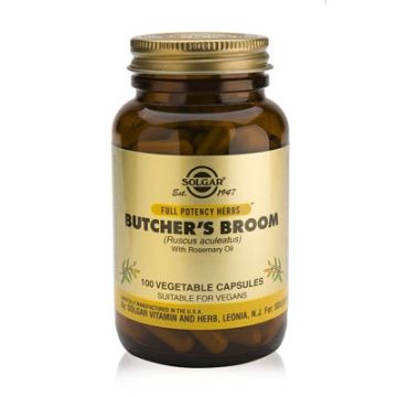 SOLGAR RUSCO. 100 CAPSULAS VEGETALES