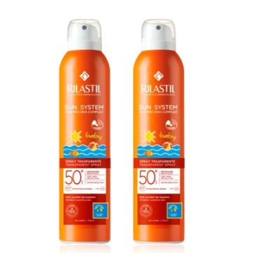 Rilastil Sun System Baby Spray Transparente Spf50+ Duplo 2x200ml