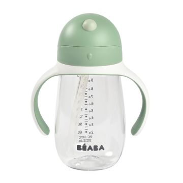 Beaba Taza con Pajita Verde 8m+ 300ml