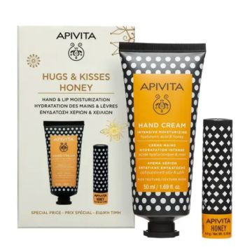 Apivita Crema Manos Hidratante Intensiva Miel 50ml + Labial 4,4gr