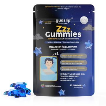 Gudslip Melatonina Sabor Frutos del Bosque 30 Gummies