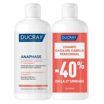 Ducray Anaphase Reactive Champu Anticaida Duplo 2x400ml