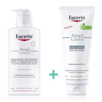 Eucerin Atopi Control Balsamo Text Ligera 400ml + Oleogel 400ml