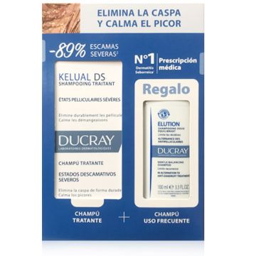 Ducray Kelual DS Champu Tratante 100ml + Elucion Champu 100ml