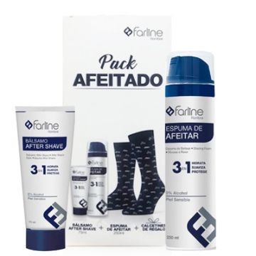 Farline Hombre Balsamo After Shave 75ml + Espuma de Afeitar 250ml