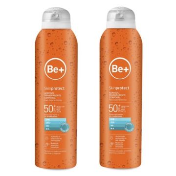 Be+ Skin Protect Aerosol Transparente Cuerpo Spf50+ Duplo 2x200ml