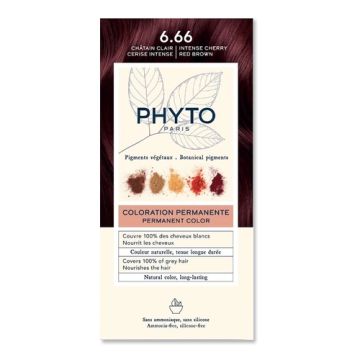 Phyto Color Tinte Permanente 6.66 Castaño Claro Phyto Color Tinte Permanente 6.66 Castaño Claro