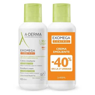 Aderma Exomega Control Crema Emoliente Duplo 2x400ml