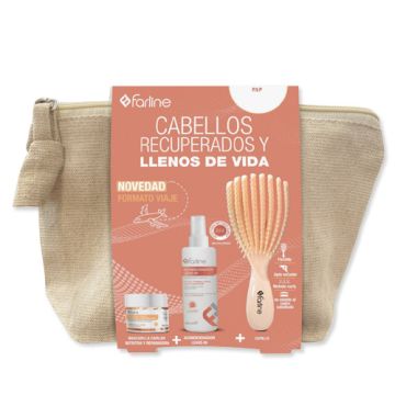 Farline Neceser Viaje Cabellos Recuperados 3 Productos