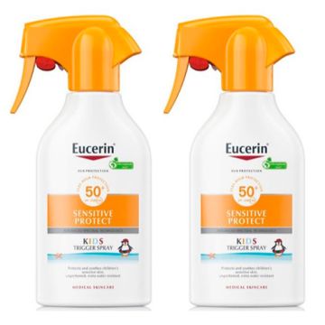 Eucerin Solar Spf50+ Sensitive Protect kids Spray Duplo 2x250ml