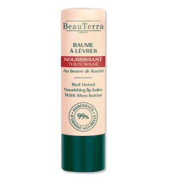 Beauterra Balsamo Labial Nutritivo Rojo 4gr