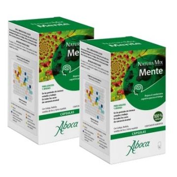 Aboca Natura Mix Mente Rendimiento Cognitivo Duplo 2x50 Caps