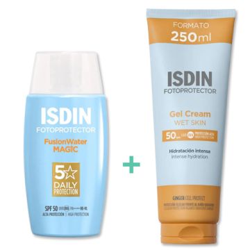 Isdin Fotoprotector FW Magic Spf50 50ml + Wet Skin Spf50 250ml