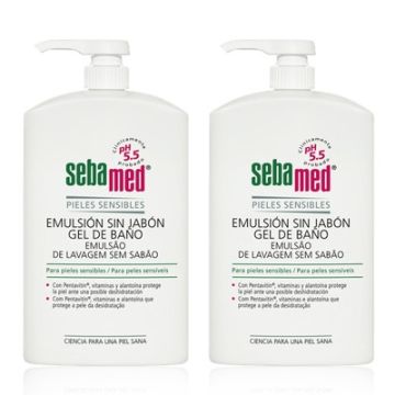 Sebamed Emulsion Sin Jabon Gel de Baño Duplo 2x750ml