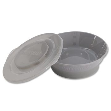 Twistshake Bowl con Tapa Gris 6M+ 1 Ud