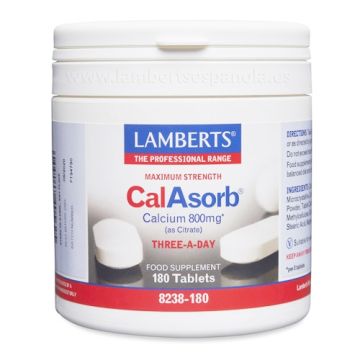 Lamberts Cal Absorb Citrato Calcio 800mg 180 Comprimidos