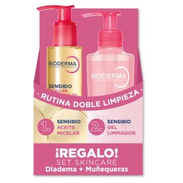Bioderma Sensibio Aceite Micelar 150ml+Gel Limpiador 200ml+Regalo