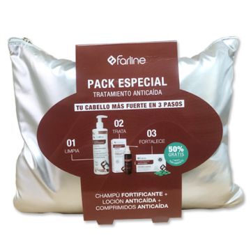 Farline Champu Fortificante 500ml +Locion 100ml +Anticaida 56Comp