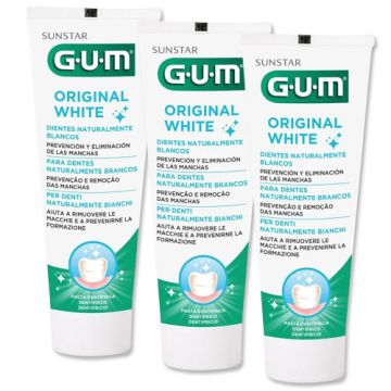Gum Original White Pasta Dental Triplo 3x75ml