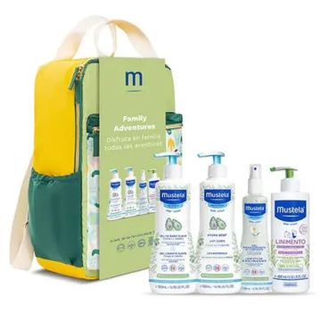Mustela Mochila Family Adventures Verde 4 Productos Mustela Mochila Family Adventures Verde 4 Productos