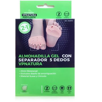 VP Natura Almohadilla Gel con Separador 5 Dedos 2Uds